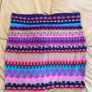 Title IX sweater skirt in fun colors. Never been worn.